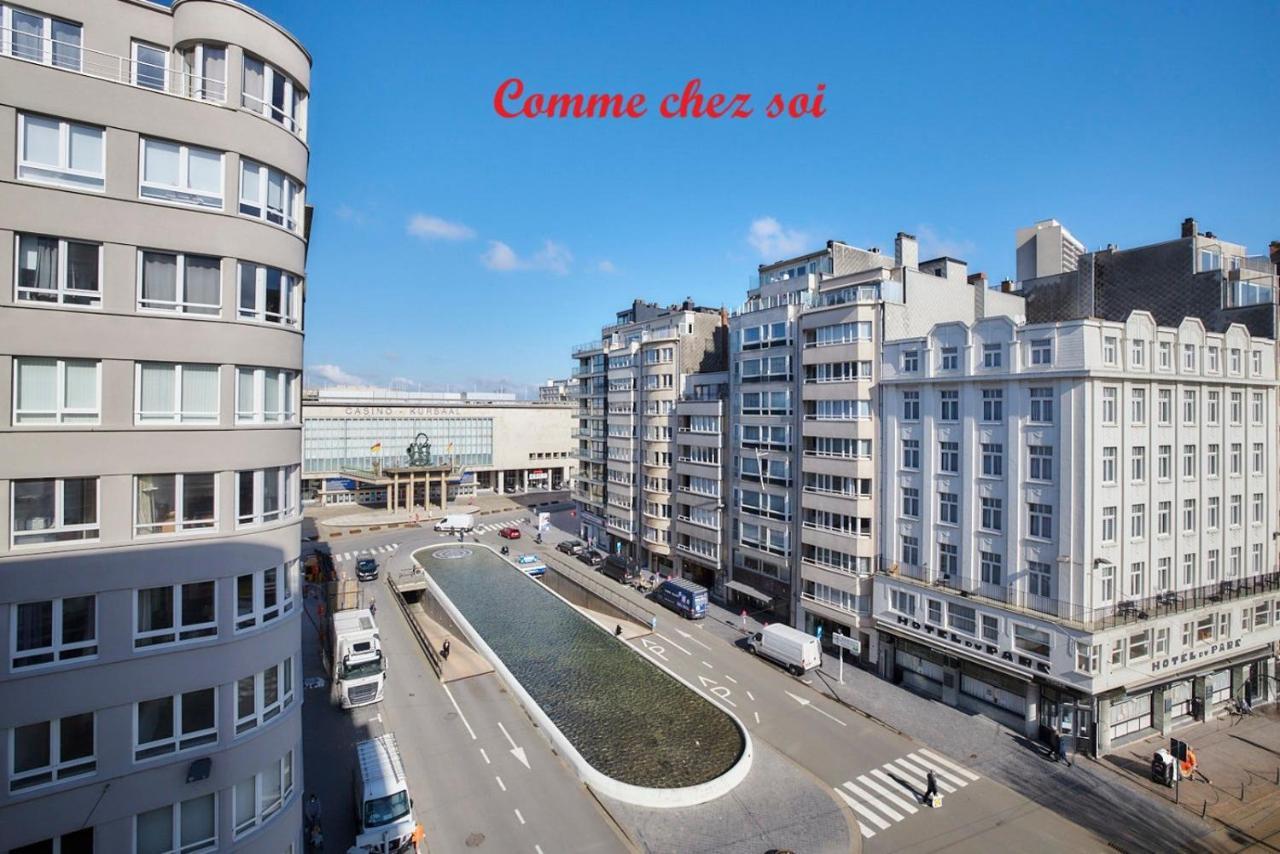 Lichtrijk En Comfortabel Hoekappartement Met Gratis Parking En Zeer Centraal Gelegen - Comme Chez Soi Ostende Exteriér fotografie